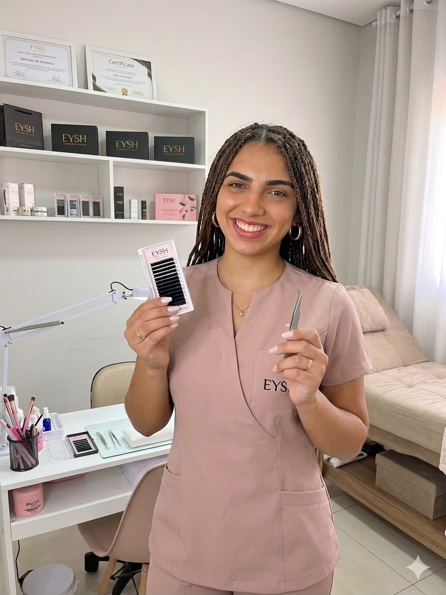 Ruthy Peixoto em seu estúdio EYSH